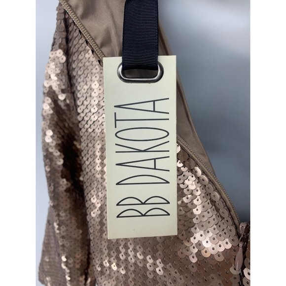 BB Dakota Champagne Sequins Mini Dress NEW WITH TAGS size XS - Picture 7 of 7